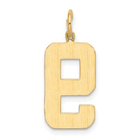 14k  Large Polished Number 9 Charm-LP09