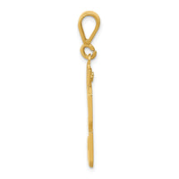 14k Large Polished Number 33 Charm-LP33
