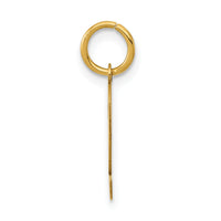 14k Small Polished Number 2 Charm-LS02