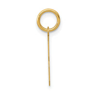 14k Small Polished Number 3 Charm-LS03