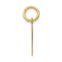 14k Small Polished Number 7 Charm-LS07