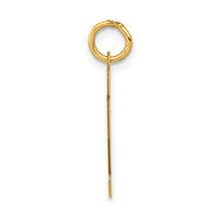 14k Small Polished Number 12 Charm-LS12