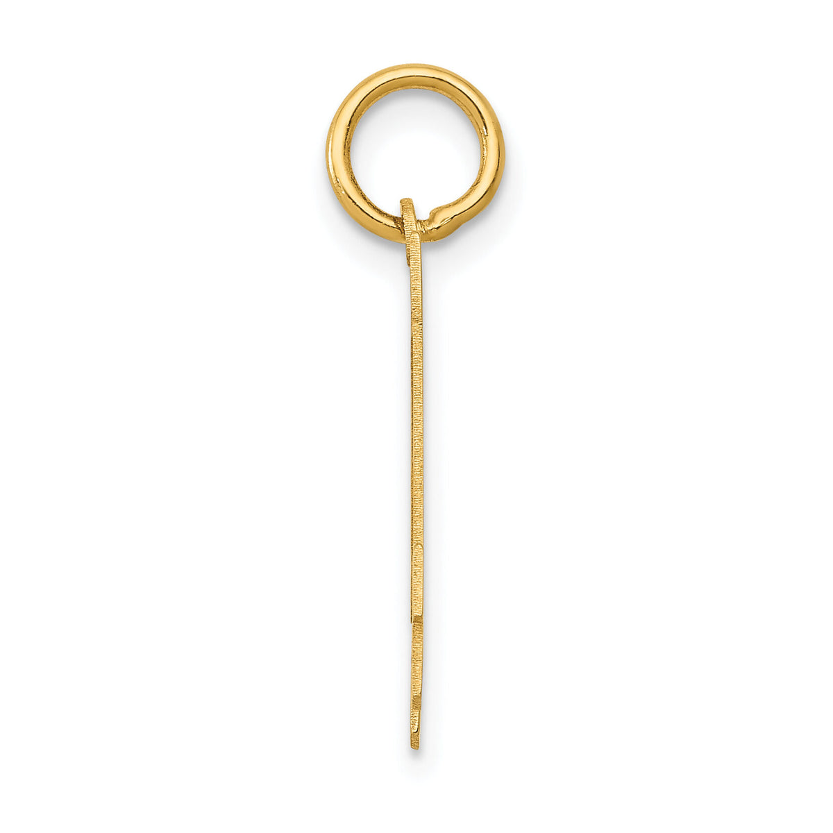14k Small Polished Number 14 Charm-LS14