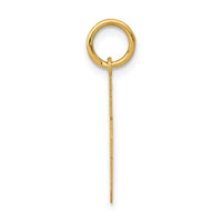 14k Small Polished Number 15 Charm-LS15
