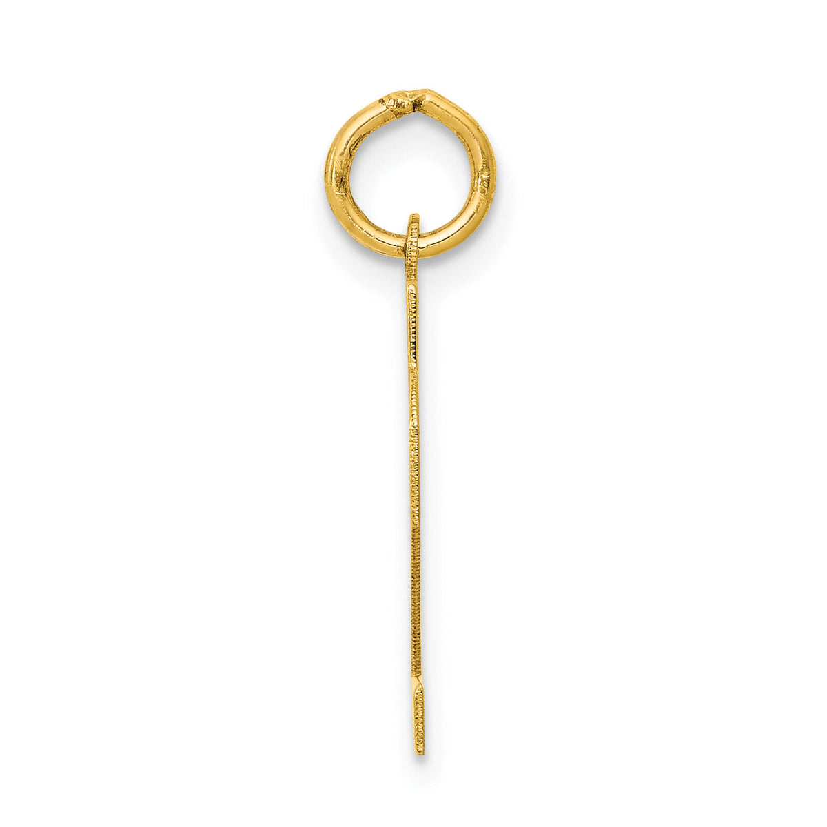 14k Small Polished Number 22 Charm-LS22