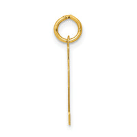 14k Small Polished Number 22 Charm-LS22