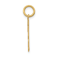 14k Small Polished Number 23 Charm-LS23