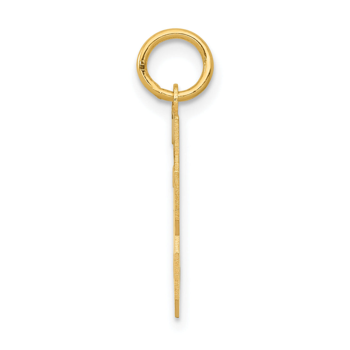 14k Small Polished Number 33 Charm-LS33