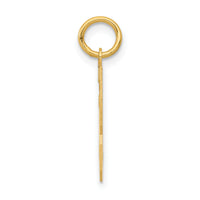 14k Small Polished Number 33 Charm-LS33