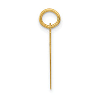 14k Small Polished Number 47 Charm-LS47