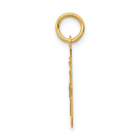 14k Small Polished Number 48 Charm-LS48