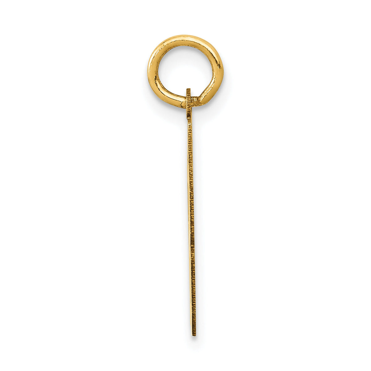 14k Small Polished Number 58 Charm-LS58