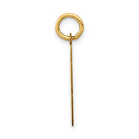 14k Small Polished Number 58 Charm-LS58