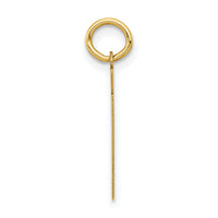 14k Small Polished Number 61 Charm-LS61