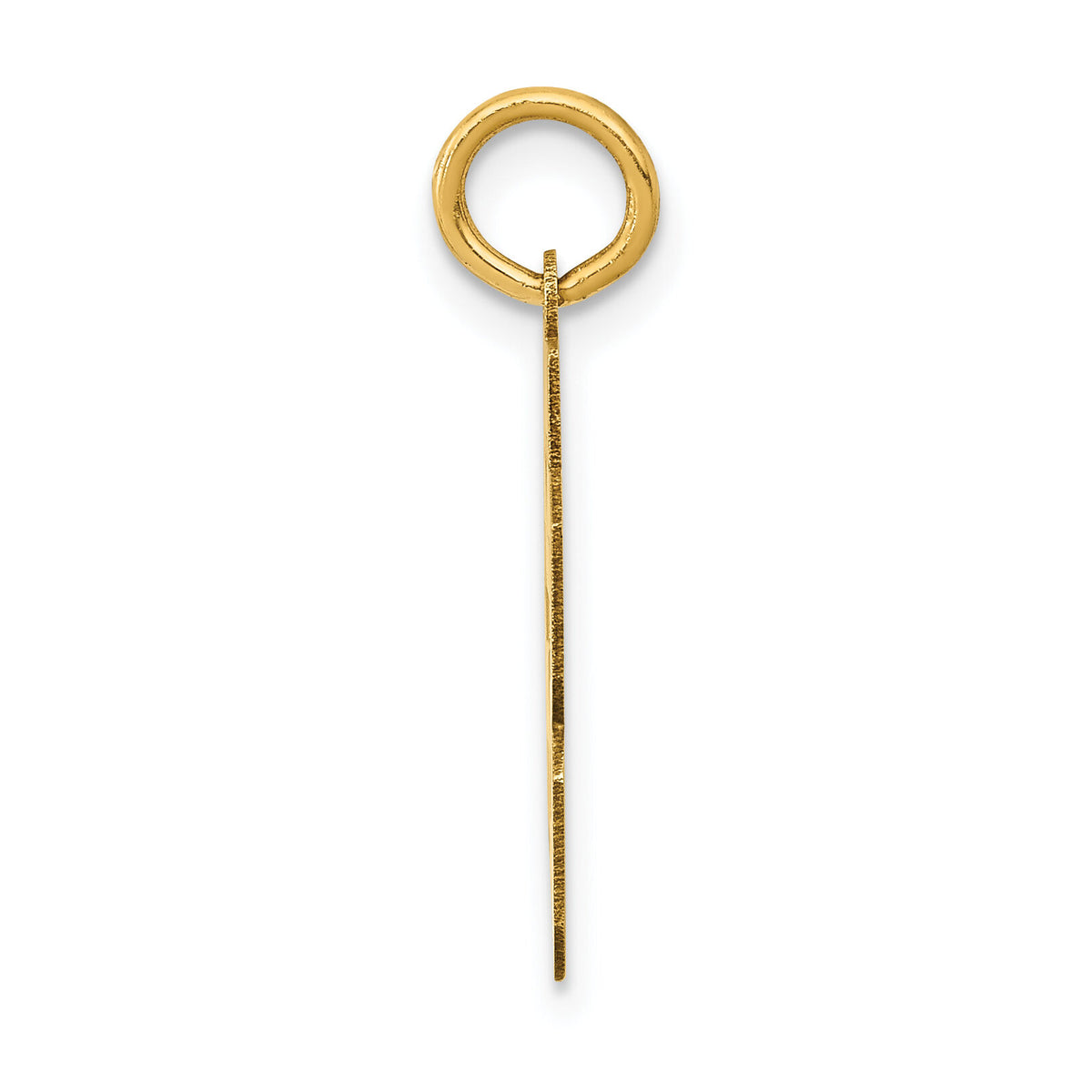 14k Small Polished Number 63 Charm-LS63