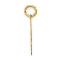 14k Small Polished Number 63 Charm-LS63