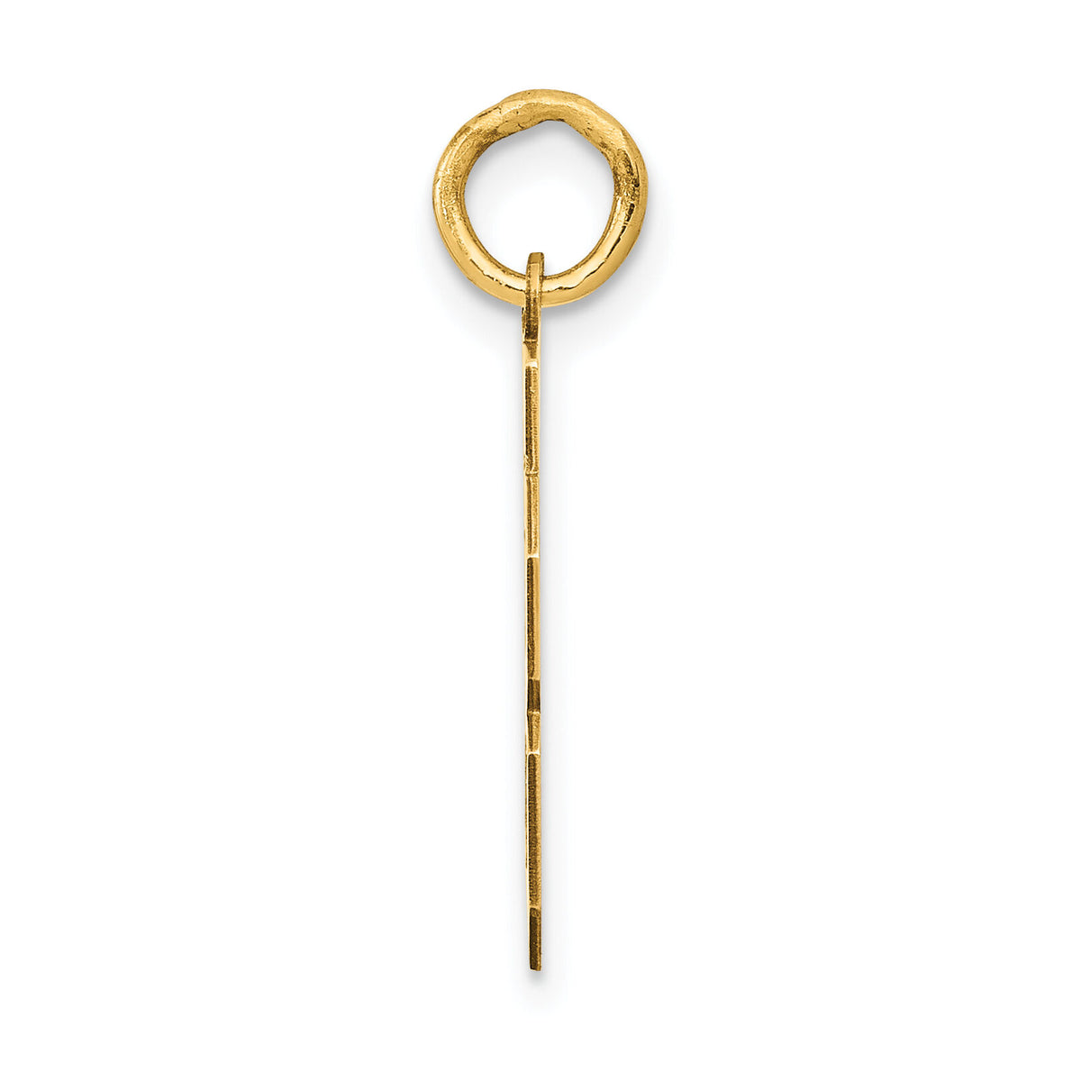 14k Small Polished Number 78 Charm-LS78