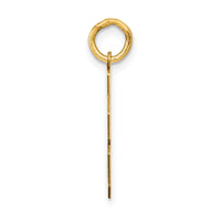 14k Small Polished Number 78 Charm-LS78