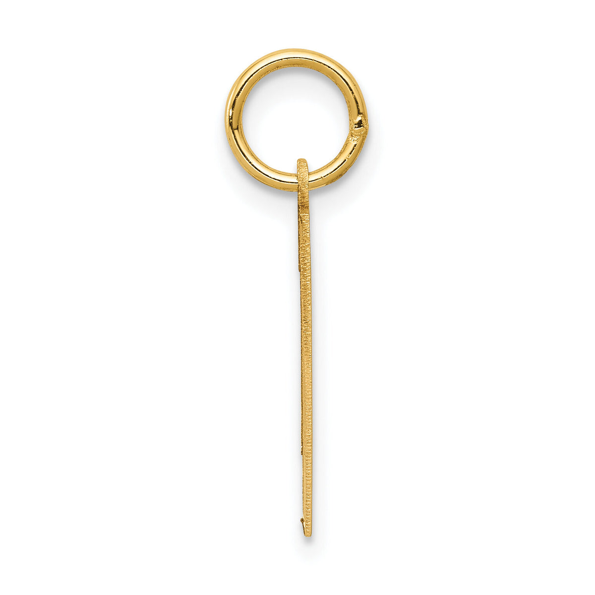 14k Medium Satin Number 1 Charm-LSM01