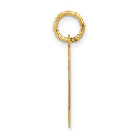 14k Medium Satin Number 2 Charm-LSM02