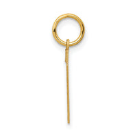 14k Medium Satin Number 7 Charm-LSM07