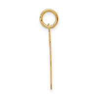 14k Medium Satin Number 13 Charm-LSM13
