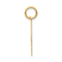 14k Medium Satin Number 34 Charm-LSM34
