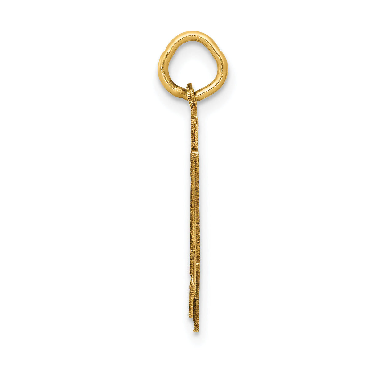 14k Medium Satin Number 44 Charm-LSM44