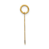 14k Medium Satin Number 46 Charm-LSM46