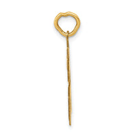 14k Medium Satin Number 66 Charm-LSM66