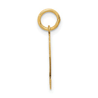14k Small Satin Number 2 Charm-LSS02