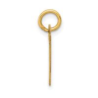 14k Small Satin Number 7 Charm-LSS07