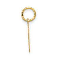 14k Small Satin Number 9 Charm-LSS09