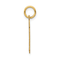14k Small Satin Number 10 Charm-LSS10