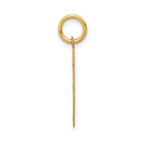 14k Small Satin Number 11 Charm-LSS11