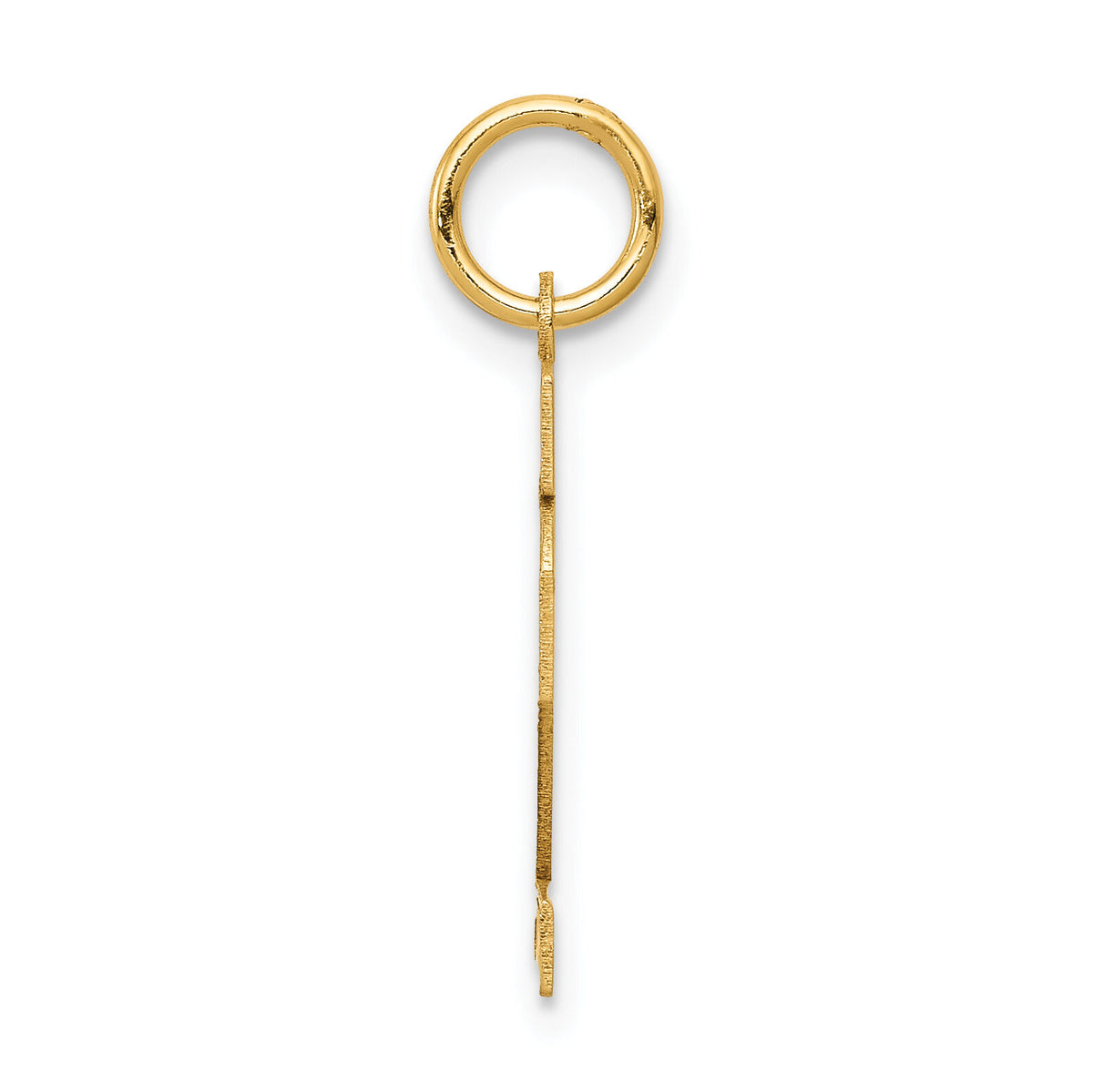14k Small Satin Number 12 Charm-LSS12
