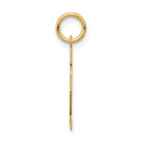 14k Small Satin Number 12 Charm-LSS12