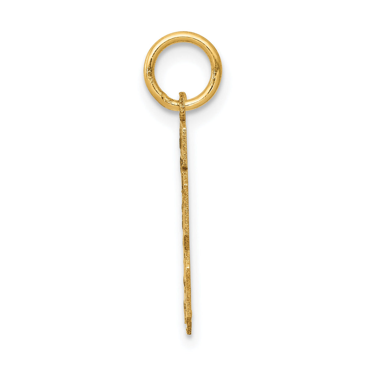 14k Small Satin Number 13 Charm-LSS13