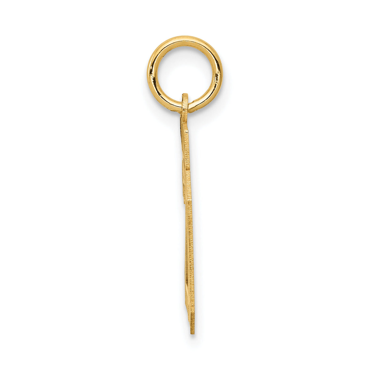 14k Small Satin Number 20 Charm-LSS20