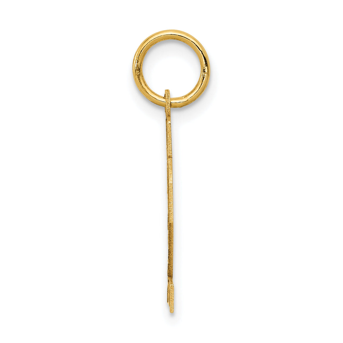 14k Small Satin Number 22 Charm-LSS22