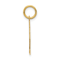 14k Small Satin Number 22 Charm-LSS22