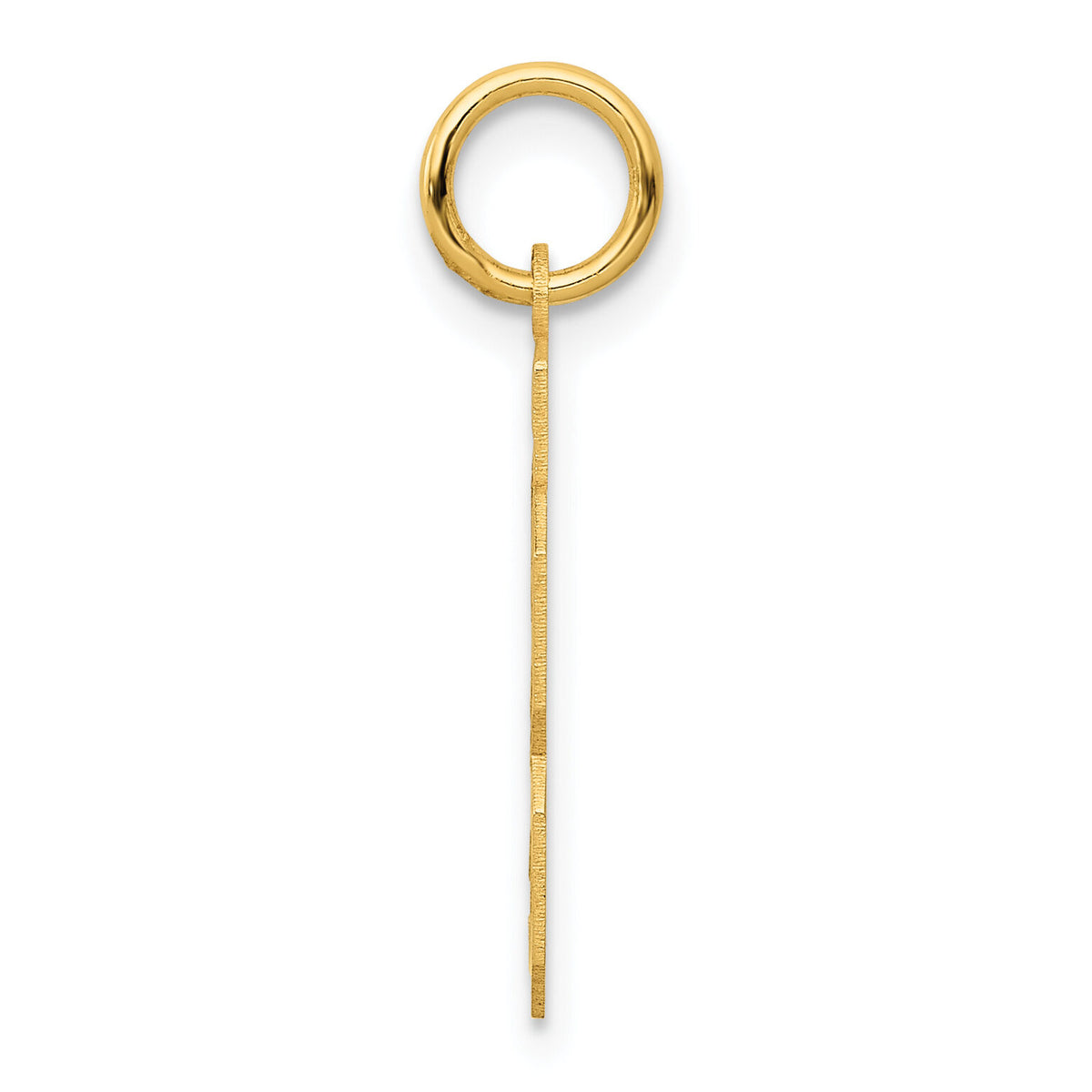 14k Small Satin Number 23 Charm-LSS23