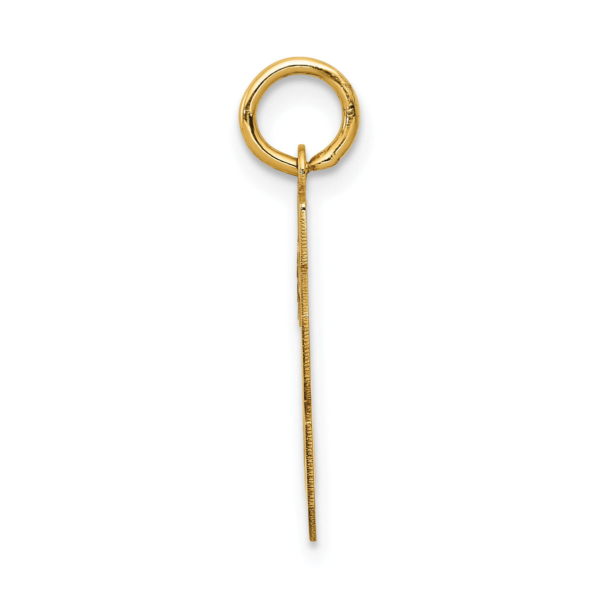 14k Small Satin Number 28 Charm-LSS28