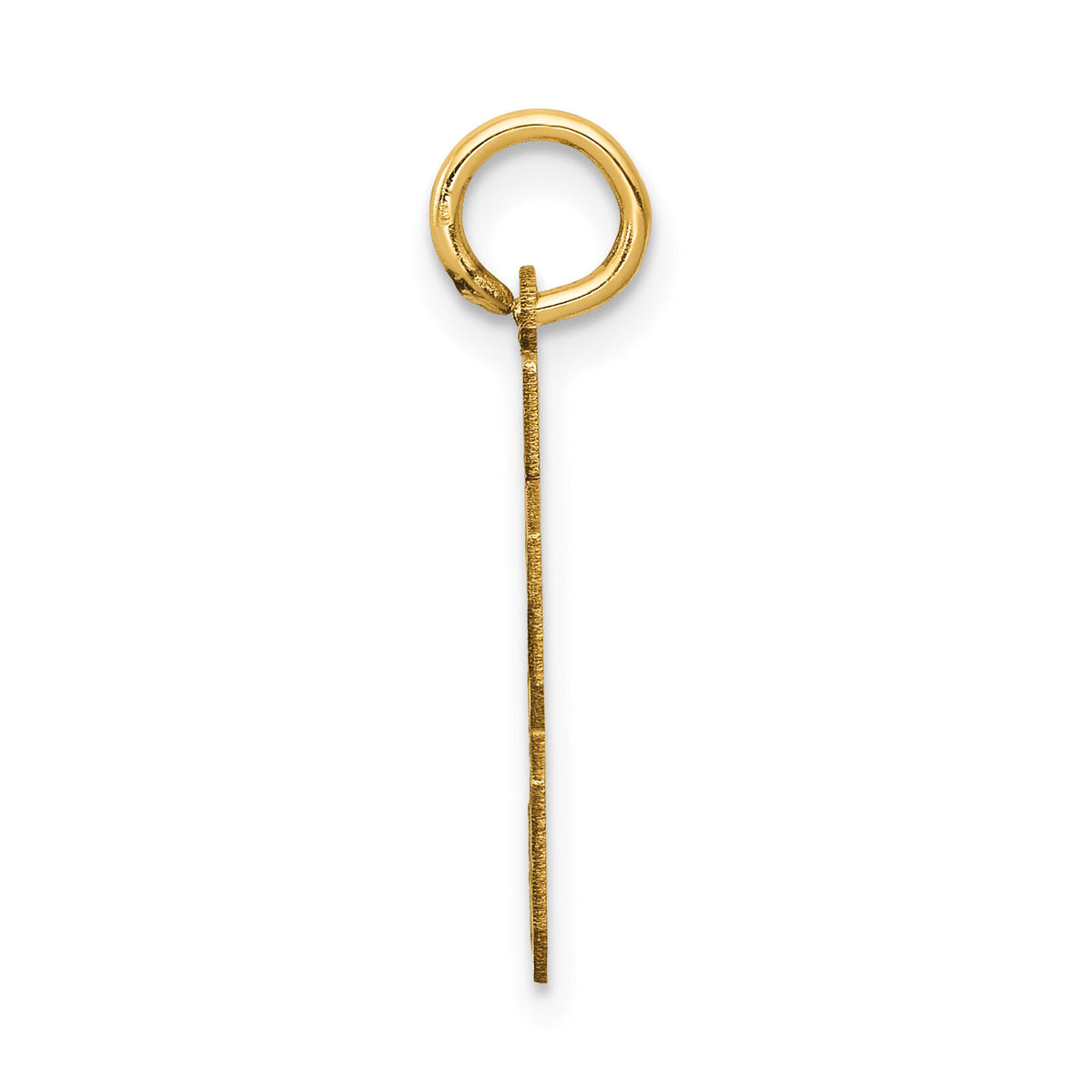 14k Small Satin Number 33 Charm-LSS33