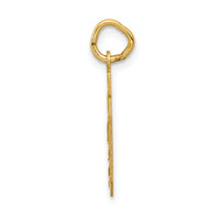 14k Small Satin Number 40 Charm-LSS40