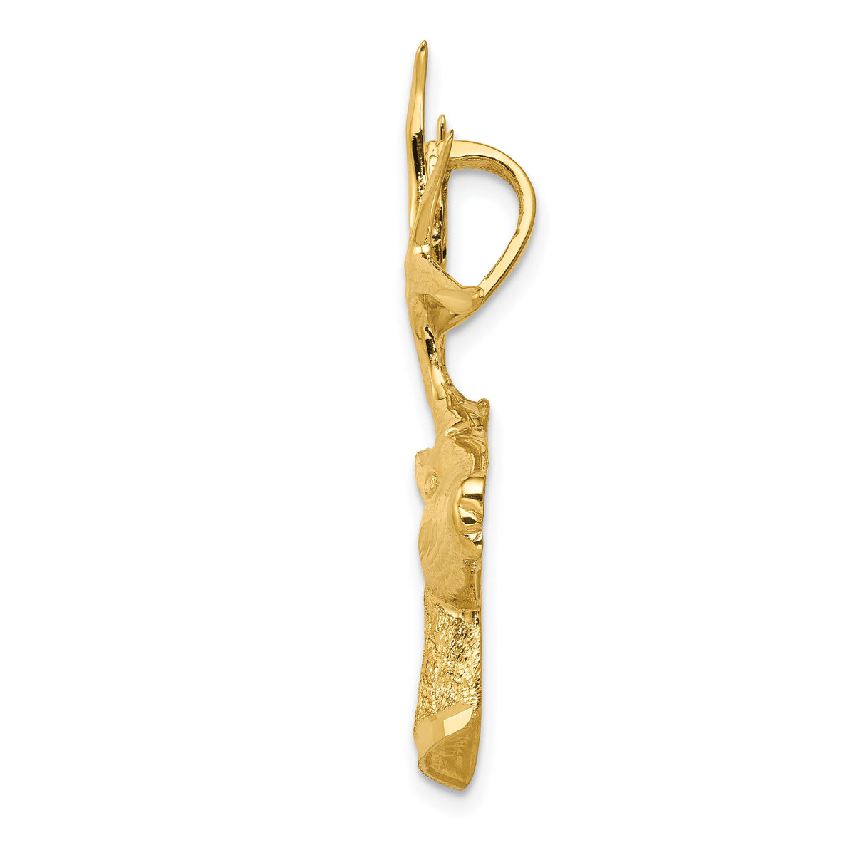 14k Laser Cut Deer Charm-LZ11