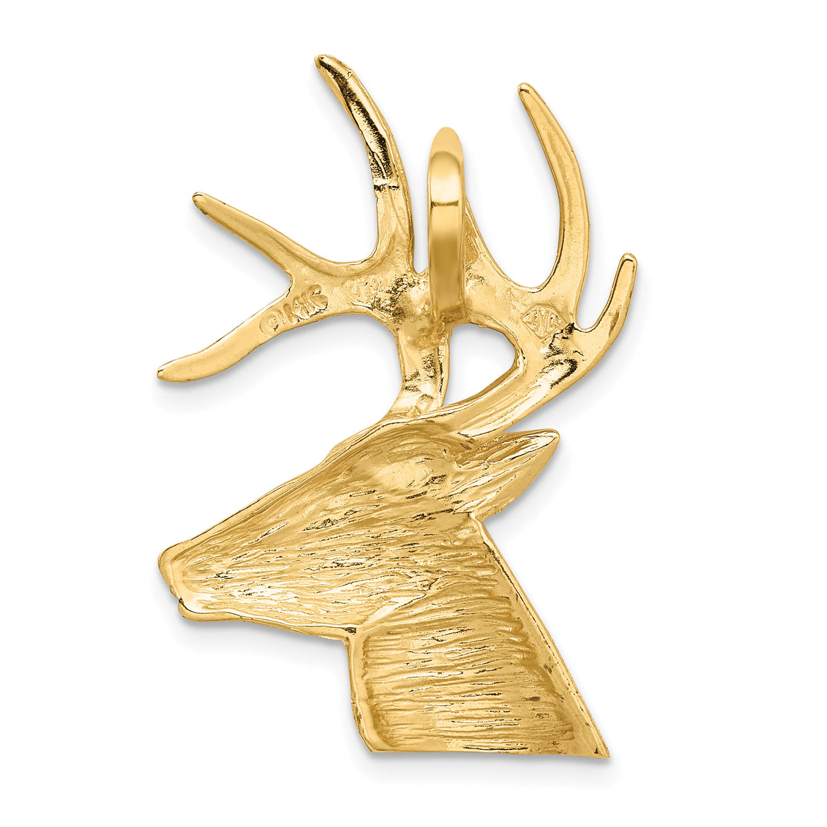 14k Laser Cut Deer Charm-LZ11