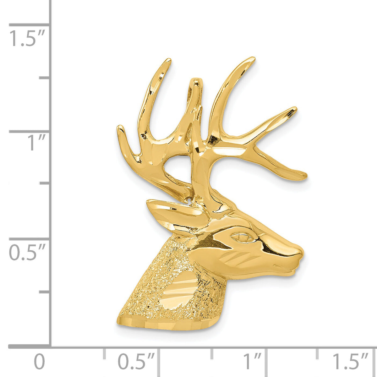 14k Laser Cut Deer Charm-LZ11