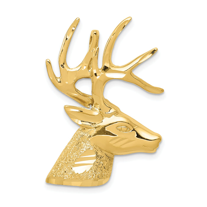 14k Laser Cut Deer Charm-LZ11