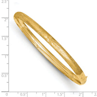 14k 3/16 Laser Cut Hinged Bangle Bracelet-LZ3/16